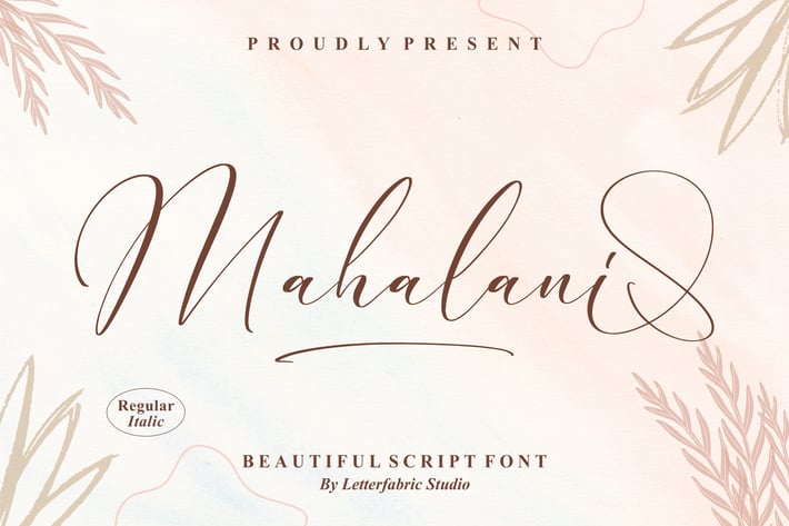 Mahalani Beautiful Script Font