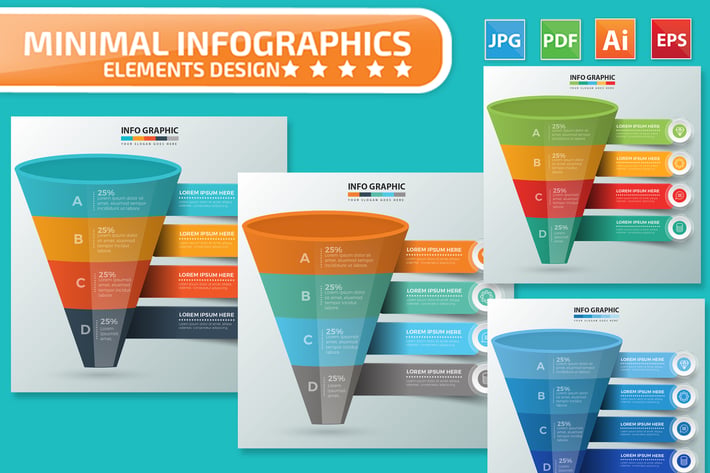 Funnel Infographics design
