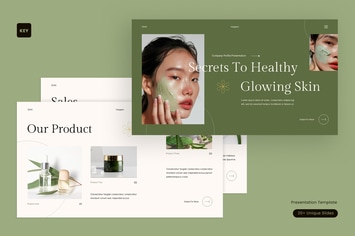 Green Minimalist Skincare Company Profile | 002