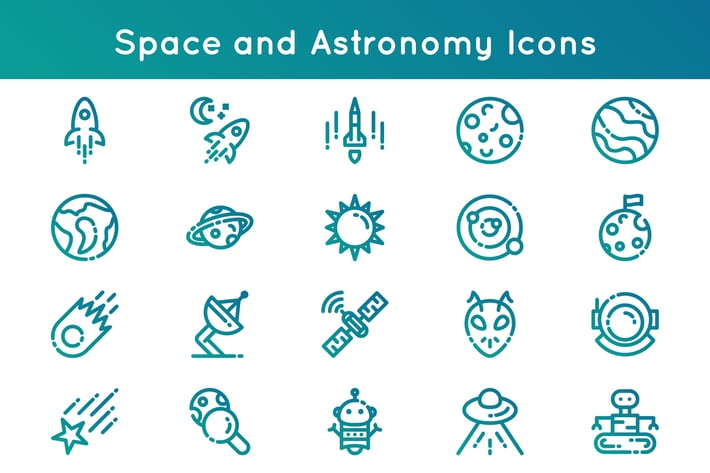 Space and Astronomy Icons