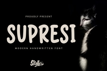 Supresi - Handwritten Font