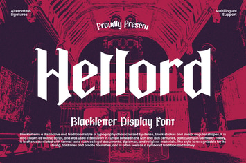 Hellord - Blackletter Display Font