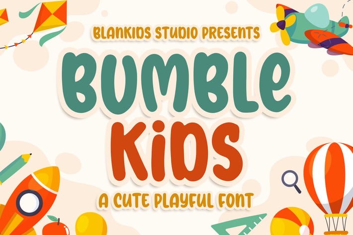 Bumble Kids a Cute Playful Font