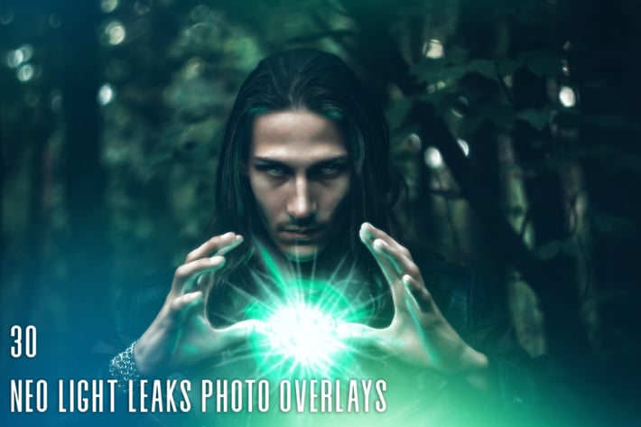 30 Neo Light Leaks Photo Overlays