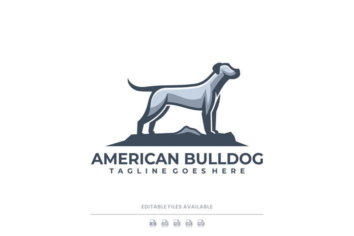 American Bulldog Mascot Logo