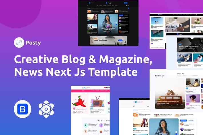 Posty - News Magazine NextJS Template