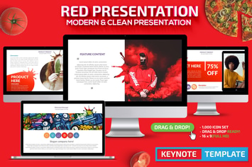 Red Keynote Presentation Template