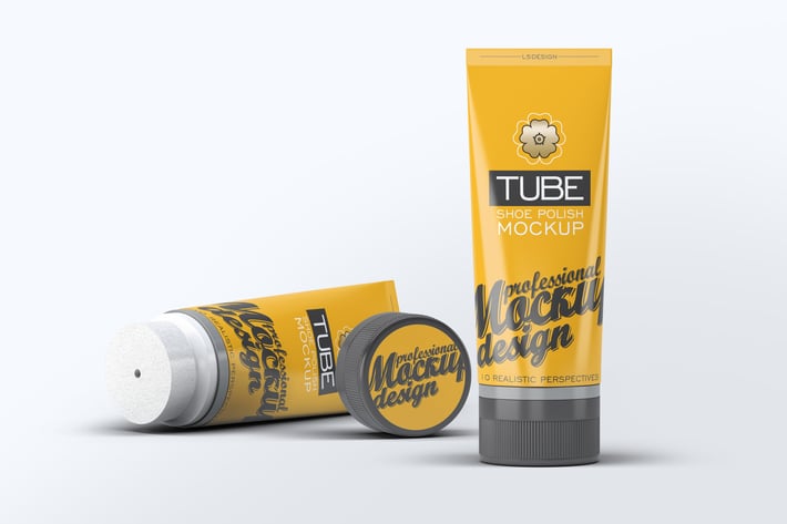 Tube Shoe Polish Mock-Up