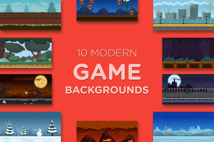 10 Modern Game Backgrounds