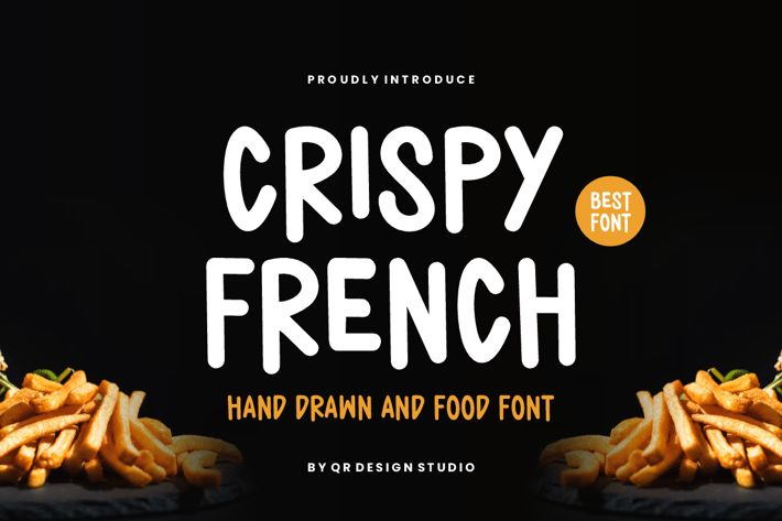 Crispy French - Hand Drawn & Food Font