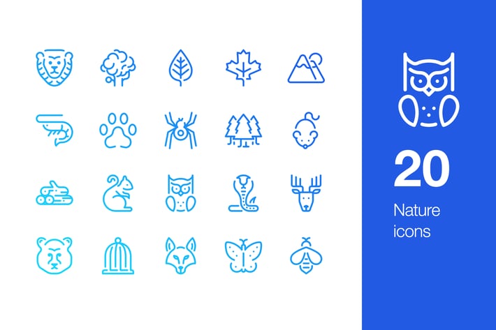 20 Nature icons