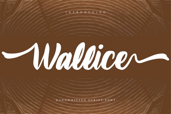 Wallice | Handwritten Script Font