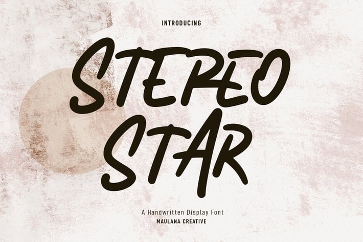 Stereo Star Handwritten Font