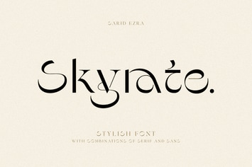 Skyrate - Stylish Font