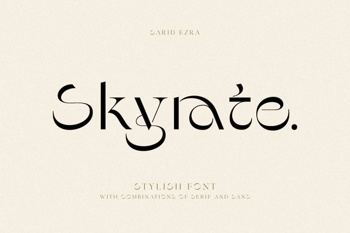 Skyrate - Stylish Font
