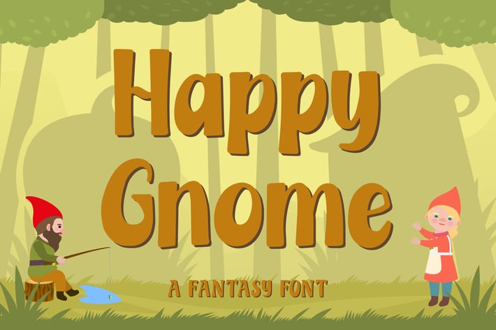 Happy Gnome – Fantasy Font