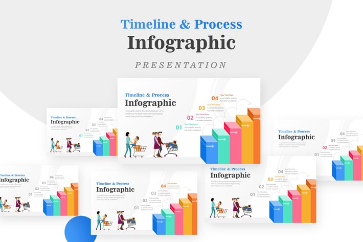3D Stairs Diagram for Sales Process Infographic