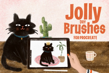 Jolly Dry Brushes for Procreate