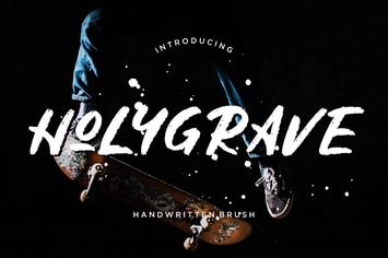 Holygrave Brush Business Font
