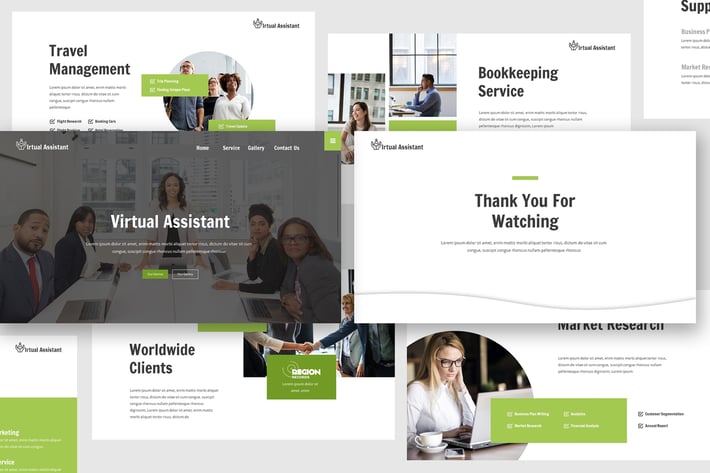 Virtual Assistant Keynote Template