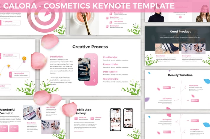 Calora - Cosmetics Keynote Template