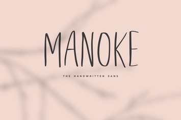 Manoke - The Handwritten Sans