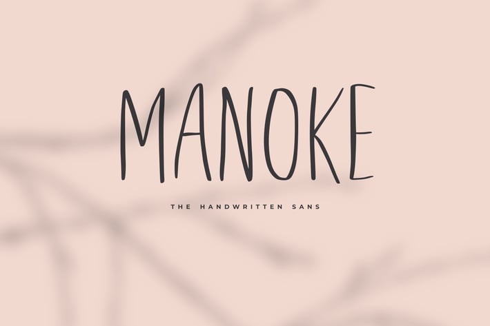 Manoke - The Handwritten Sans