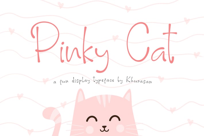 Pinky Cat Font