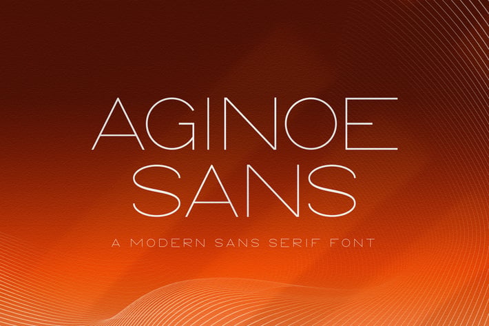 Aginoe - Modern Sans Serif Font