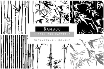 Bamboo Seamless Vector Patterns