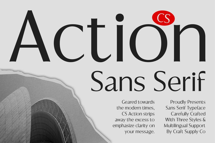 Action – Contemporary Font