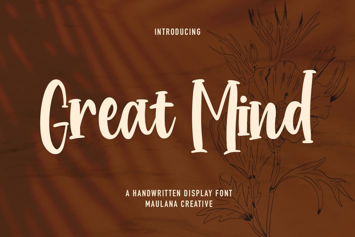 Great Mind Handwritten Display Font