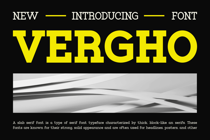Vergho - Modern Slab Serif