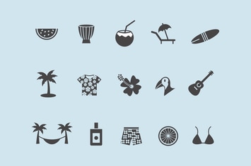 15 Tropical Icons