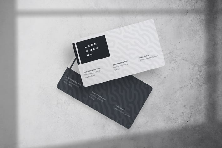 Business Card Mockup PSD Template