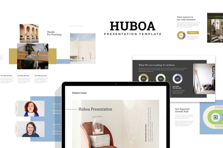 Huboa : Craft Business Pitch Deck Keynote