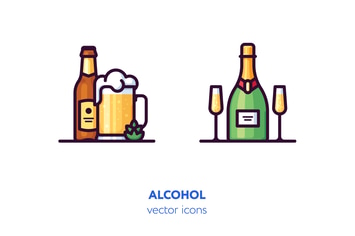 Alcohol icons