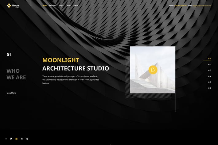 Moonlight - PSD Template