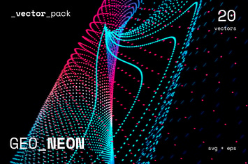 Abstract Background Geometric Vectors GEO_NEON