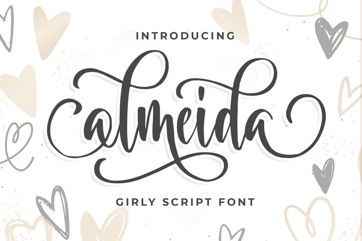 Almeida Girly Script Font