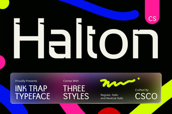 Halton – Inktrap Font