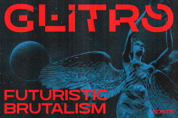Glitro - Futuristic Glitch Fonts