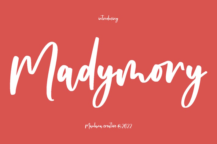Madymory Handwritten Script Font