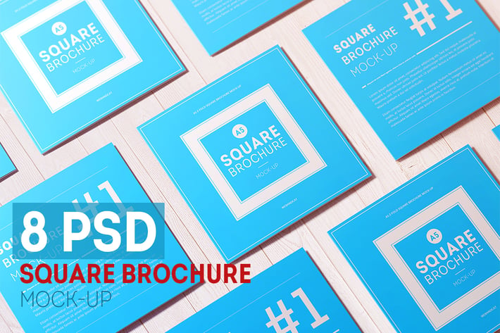 Square Brochure Mock-up