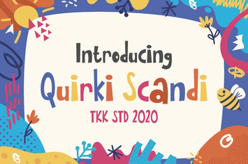 Quirki Scandi - Girly Kids font