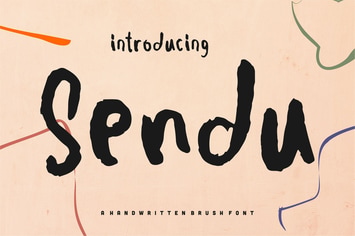 Sendu | A Handwritten Brush Font