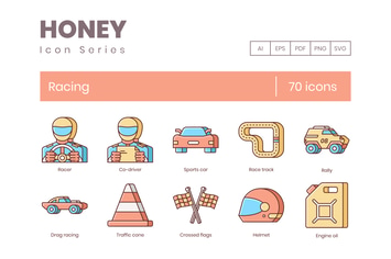 70 Racing Icons