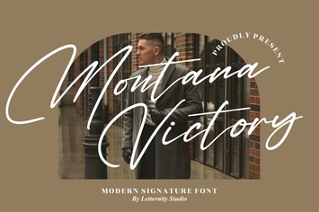 Montana Victory Modern Signature Font