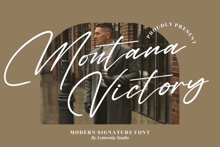 Montana Victory Modern Signature Font