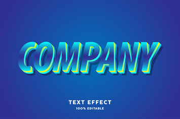 Modern gradient unique text style